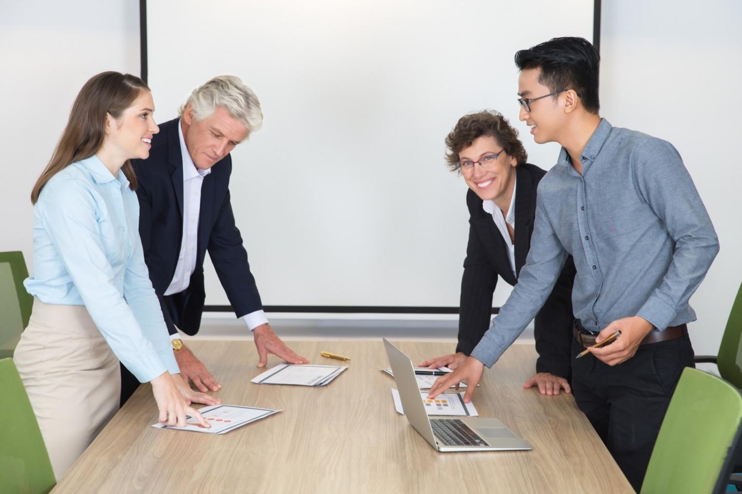 Financial planning workspace with documents and calculator